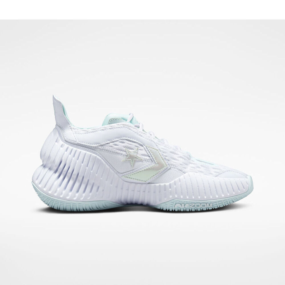 Converse Mens Converse All Star BB Prototype Shoes ,White/Aqua ,8